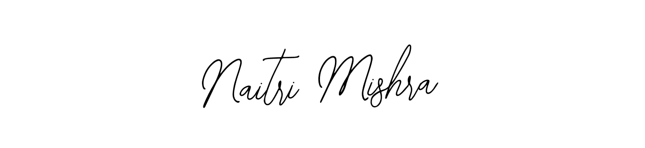 How to make Naitri Mishra name signature. Use Bearetta-2O07w style for creating short signs online. This is the latest handwritten sign. Naitri Mishra signature style 12 images and pictures png