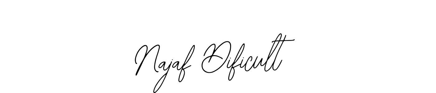 How to Draw Najaf Dificult signature style? Bearetta-2O07w is a latest design signature styles for name Najaf Dificult. Najaf Dificult signature style 12 images and pictures png