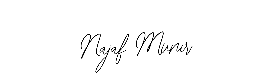 Najaf Munir stylish signature style. Best Handwritten Sign (Bearetta-2O07w) for my name. Handwritten Signature Collection Ideas for my name Najaf Munir. Najaf Munir signature style 12 images and pictures png