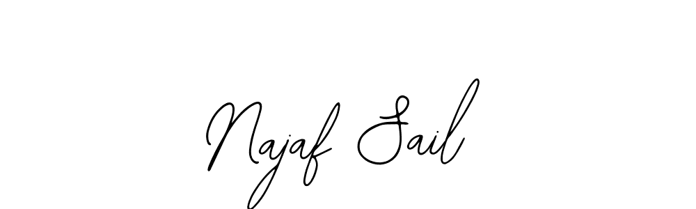 Also You can easily find your signature by using the search form. We will create Najaf Sail name handwritten signature images for you free of cost using Bearetta-2O07w sign style. Najaf Sail signature style 12 images and pictures png