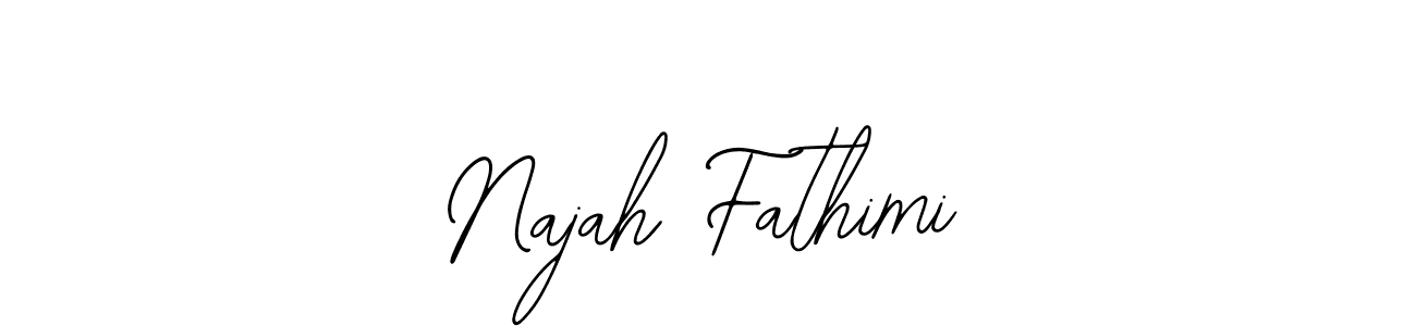 Also we have Najah Fathimi name is the best signature style. Create professional handwritten signature collection using Bearetta-2O07w autograph style. Najah Fathimi signature style 12 images and pictures png