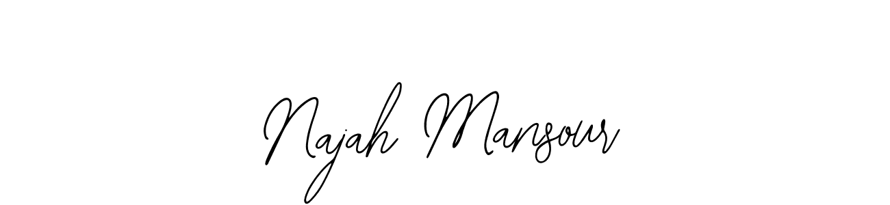 This is the best signature style for the Najah Mansour name. Also you like these signature font (Bearetta-2O07w). Mix name signature. Najah Mansour signature style 12 images and pictures png