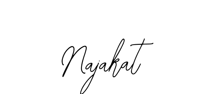 if you are searching for the best signature style for your name Najakat. so please give up your signature search. here we have designed multiple signature styles  using Bearetta-2O07w. Najakat signature style 12 images and pictures png