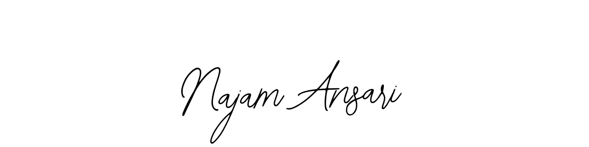 The best way (Bearetta-2O07w) to make a short signature is to pick only two or three words in your name. The name Najam Ansari include a total of six letters. For converting this name. Najam Ansari signature style 12 images and pictures png