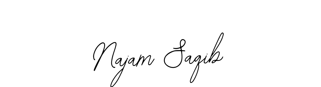 Also we have Najam Saqib name is the best signature style. Create professional handwritten signature collection using Bearetta-2O07w autograph style. Najam Saqib signature style 12 images and pictures png