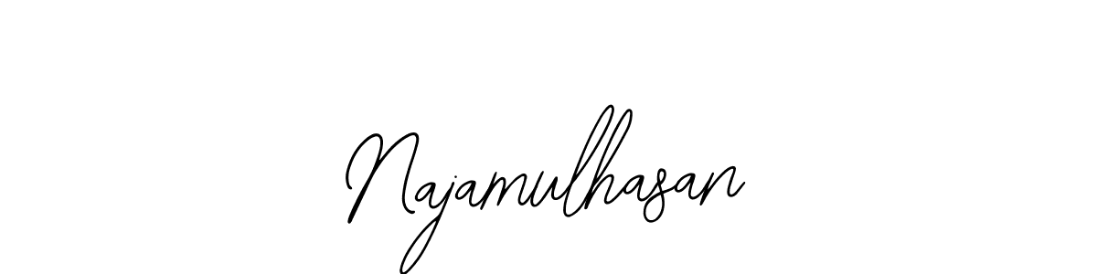 Similarly Bearetta-2O07w is the best handwritten signature design. Signature creator online .You can use it as an online autograph creator for name Najamulhasan. Najamulhasan signature style 12 images and pictures png
