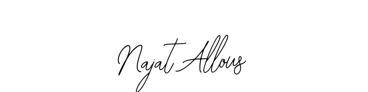 You should practise on your own different ways (Bearetta-2O07w) to write your name (Najat Allous) in signature. don't let someone else do it for you. Najat Allous signature style 12 images and pictures png