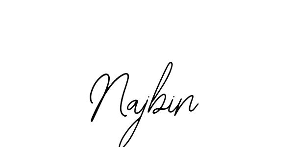 Najbin stylish signature style. Best Handwritten Sign (Bearetta-2O07w) for my name. Handwritten Signature Collection Ideas for my name Najbin. Najbin signature style 12 images and pictures png