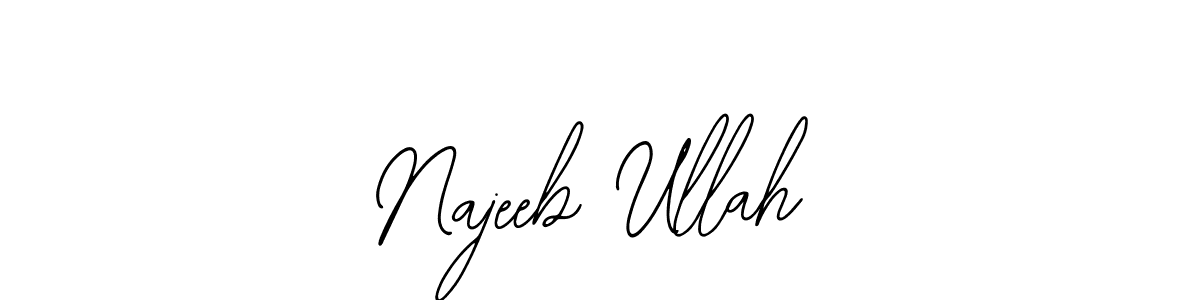 How to make Najeeb Ullah name signature. Use Bearetta-2O07w style for creating short signs online. This is the latest handwritten sign. Najeeb Ullah signature style 12 images and pictures png