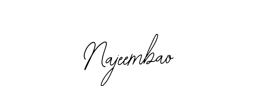 Make a beautiful signature design for name Najeembao. With this signature (Bearetta-2O07w) style, you can create a handwritten signature for free. Najeembao signature style 12 images and pictures png