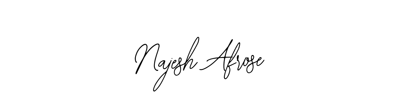 Make a beautiful signature design for name Najesh Afrose. Use this online signature maker to create a handwritten signature for free. Najesh Afrose signature style 12 images and pictures png