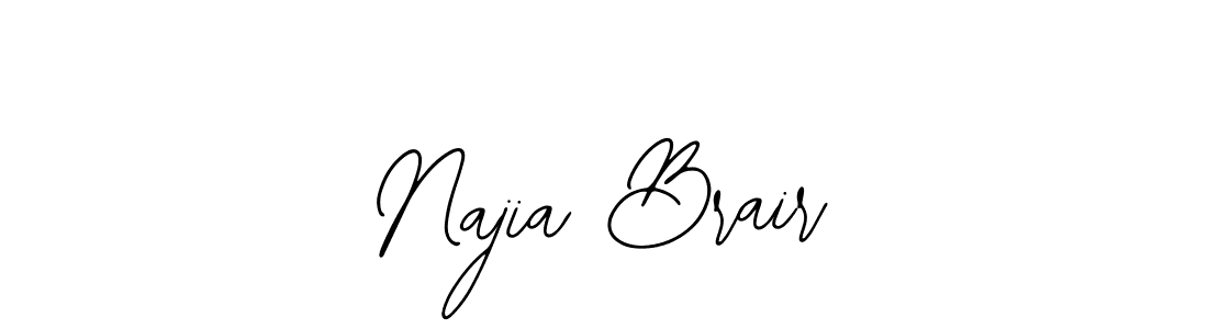 See photos of Najia Brair official signature by Spectra . Check more albums & portfolios. Read reviews & check more about Bearetta-2O07w font. Najia Brair signature style 12 images and pictures png