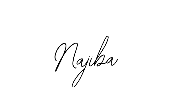 Design your own signature with our free online signature maker. With this signature software, you can create a handwritten (Bearetta-2O07w) signature for name Najiba. Najiba signature style 12 images and pictures png