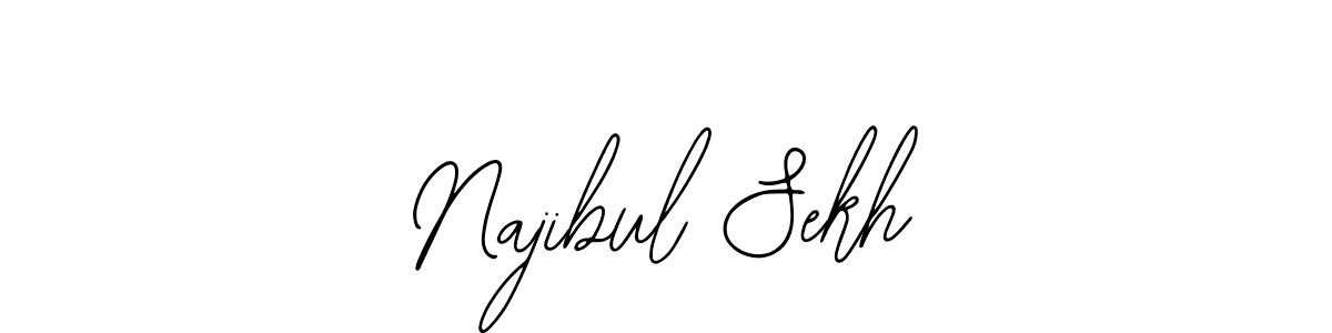 Use a signature maker to create a handwritten signature online. With this signature software, you can design (Bearetta-2O07w) your own signature for name Najibul Sekh. Najibul Sekh signature style 12 images and pictures png
