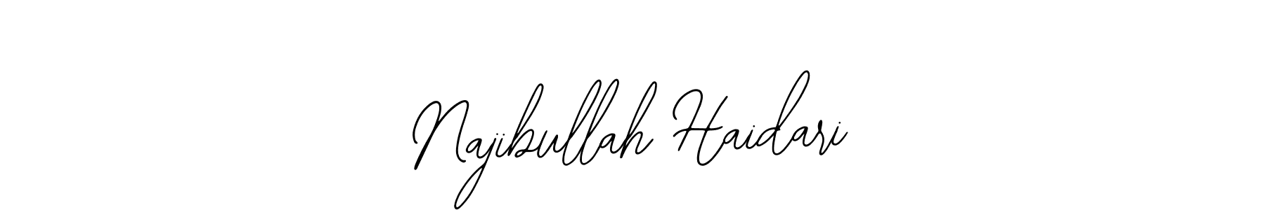 Use a signature maker to create a handwritten signature online. With this signature software, you can design (Bearetta-2O07w) your own signature for name Najibullah Haidari. Najibullah Haidari signature style 12 images and pictures png