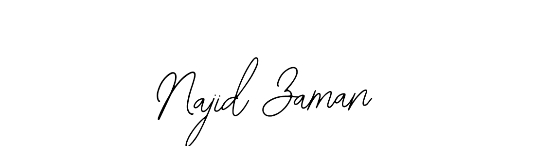 Design your own signature with our free online signature maker. With this signature software, you can create a handwritten (Bearetta-2O07w) signature for name Najid Zaman. Najid Zaman signature style 12 images and pictures png