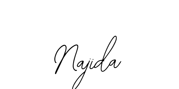 You should practise on your own different ways (Bearetta-2O07w) to write your name (Najida) in signature. don't let someone else do it for you. Najida signature style 12 images and pictures png