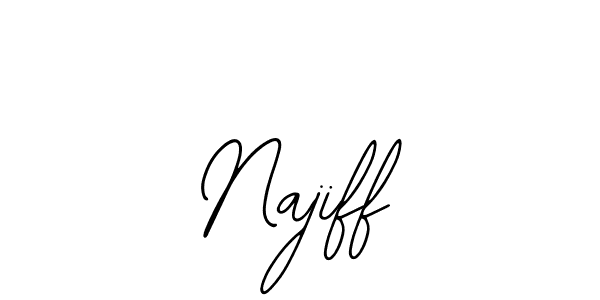 Bearetta-2O07w is a professional signature style that is perfect for those who want to add a touch of class to their signature. It is also a great choice for those who want to make their signature more unique. Get Najiff name to fancy signature for free. Najiff signature style 12 images and pictures png