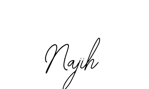 Best and Professional Signature Style for Najih. Bearetta-2O07w Best Signature Style Collection. Najih signature style 12 images and pictures png