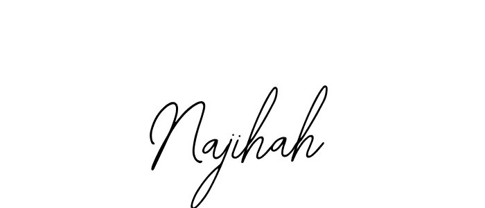 Use a signature maker to create a handwritten signature online. With this signature software, you can design (Bearetta-2O07w) your own signature for name Najihah. Najihah signature style 12 images and pictures png