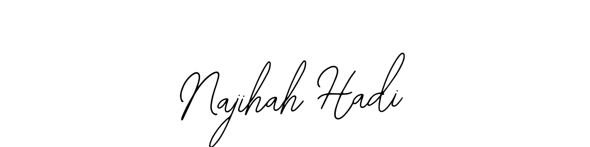 Make a beautiful signature design for name Najihah Hadi. Use this online signature maker to create a handwritten signature for free. Najihah Hadi signature style 12 images and pictures png