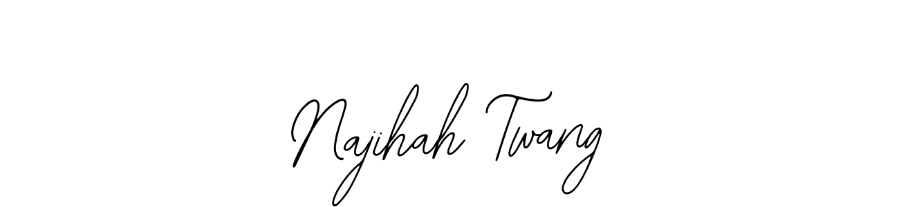 Make a beautiful signature design for name Najihah Twang. Use this online signature maker to create a handwritten signature for free. Najihah Twang signature style 12 images and pictures png