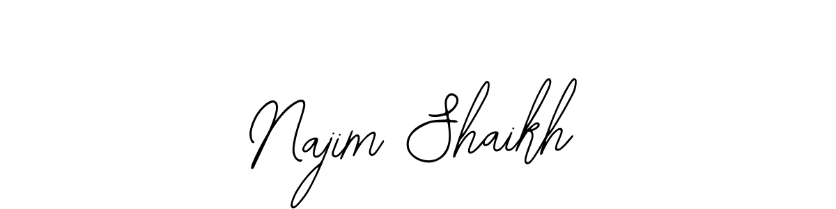 Create a beautiful signature design for name Najim Shaikh. With this signature (Bearetta-2O07w) fonts, you can make a handwritten signature for free. Najim Shaikh signature style 12 images and pictures png