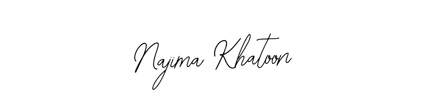 Create a beautiful signature design for name Najima Khatoon. With this signature (Bearetta-2O07w) fonts, you can make a handwritten signature for free. Najima Khatoon signature style 12 images and pictures png