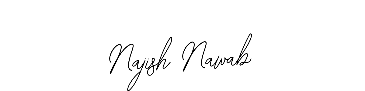 Design your own signature with our free online signature maker. With this signature software, you can create a handwritten (Bearetta-2O07w) signature for name Najish Nawab. Najish Nawab signature style 12 images and pictures png