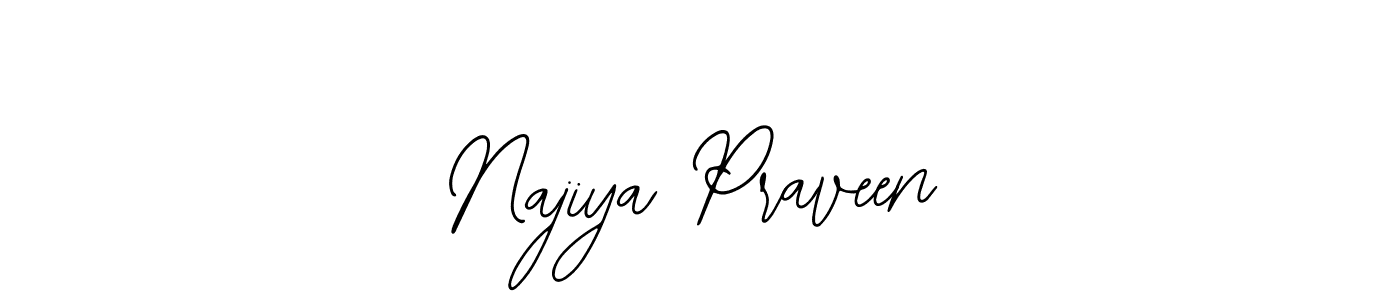 Design your own signature with our free online signature maker. With this signature software, you can create a handwritten (Bearetta-2O07w) signature for name Najiya Praveen. Najiya Praveen signature style 12 images and pictures png
