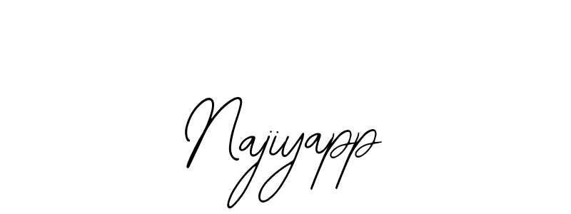 Design your own signature with our free online signature maker. With this signature software, you can create a handwritten (Bearetta-2O07w) signature for name Najiyapp. Najiyapp signature style 12 images and pictures png