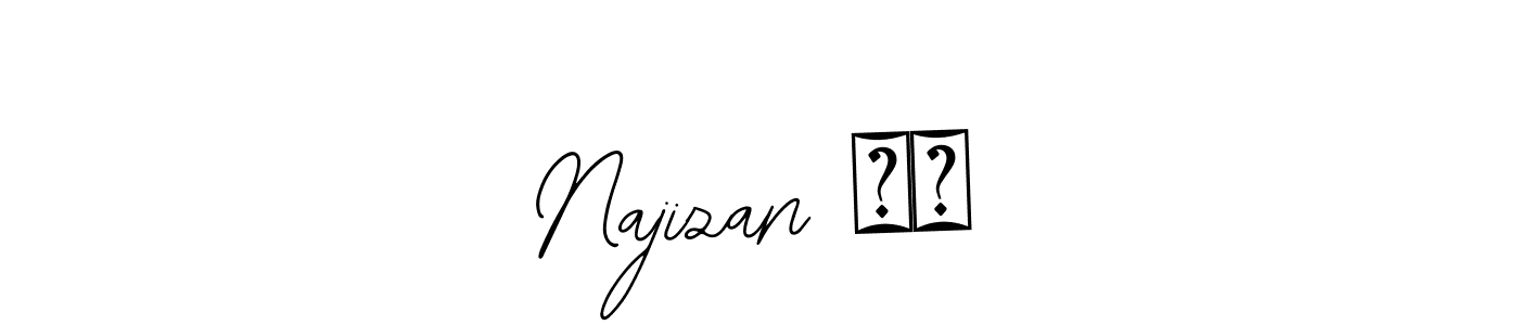 You should practise on your own different ways (Bearetta-2O07w) to write your name (Najizan ❤️) in signature. don't let someone else do it for you. Najizan ❤️ signature style 12 images and pictures png