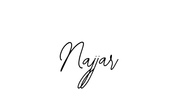 Use a signature maker to create a handwritten signature online. With this signature software, you can design (Bearetta-2O07w) your own signature for name Najjar. Najjar signature style 12 images and pictures png