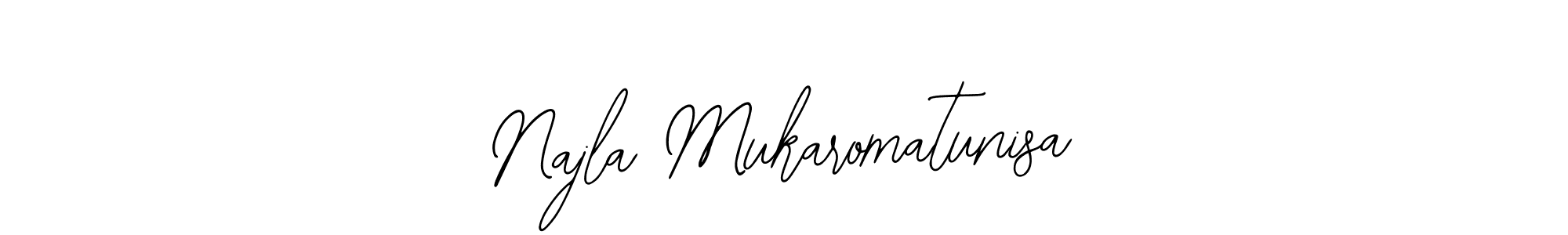 How to make Najla Mukaromatunisa signature? Bearetta-2O07w is a professional autograph style. Create handwritten signature for Najla Mukaromatunisa name. Najla Mukaromatunisa signature style 12 images and pictures png