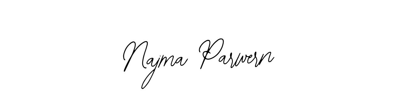 Use a signature maker to create a handwritten signature online. With this signature software, you can design (Bearetta-2O07w) your own signature for name Najma Parwern. Najma Parwern signature style 12 images and pictures png