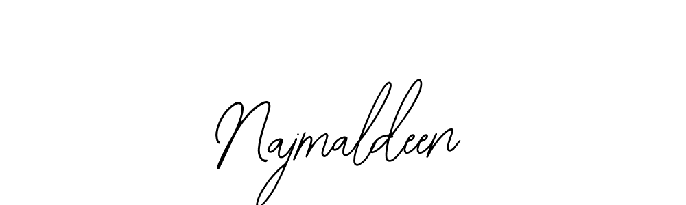 Create a beautiful signature design for name Najmaldeen. With this signature (Bearetta-2O07w) fonts, you can make a handwritten signature for free. Najmaldeen signature style 12 images and pictures png