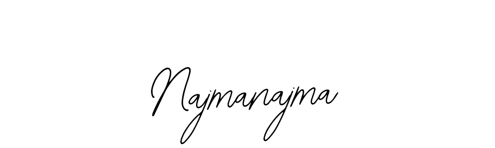 Also we have Najmanajma name is the best signature style. Create professional handwritten signature collection using Bearetta-2O07w autograph style. Najmanajma signature style 12 images and pictures png