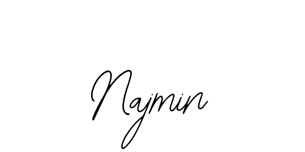 Bearetta-2O07w is a professional signature style that is perfect for those who want to add a touch of class to their signature. It is also a great choice for those who want to make their signature more unique. Get Najmin name to fancy signature for free. Najmin signature style 12 images and pictures png