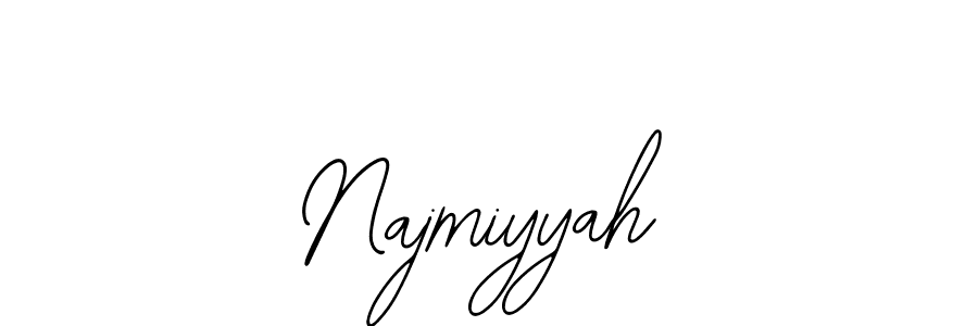 You should practise on your own different ways (Bearetta-2O07w) to write your name (Najmiyyah) in signature. don't let someone else do it for you. Najmiyyah signature style 12 images and pictures png