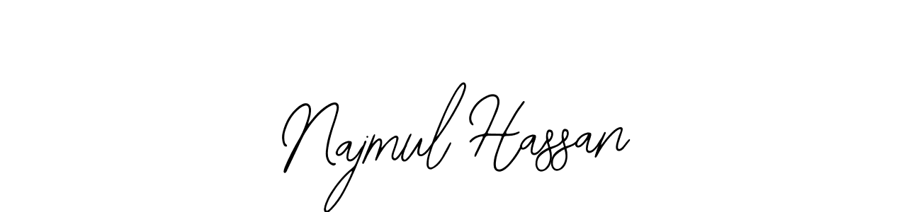 Also You can easily find your signature by using the search form. We will create Najmul Hassan name handwritten signature images for you free of cost using Bearetta-2O07w sign style. Najmul Hassan signature style 12 images and pictures png