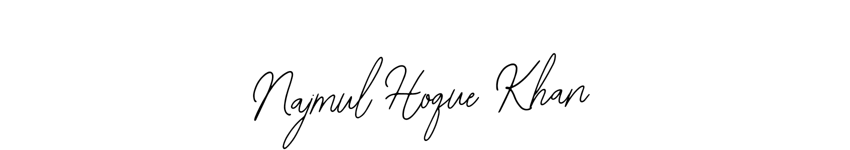 Design your own signature with our free online signature maker. With this signature software, you can create a handwritten (Bearetta-2O07w) signature for name Najmul Hoque Khan. Najmul Hoque Khan signature style 12 images and pictures png