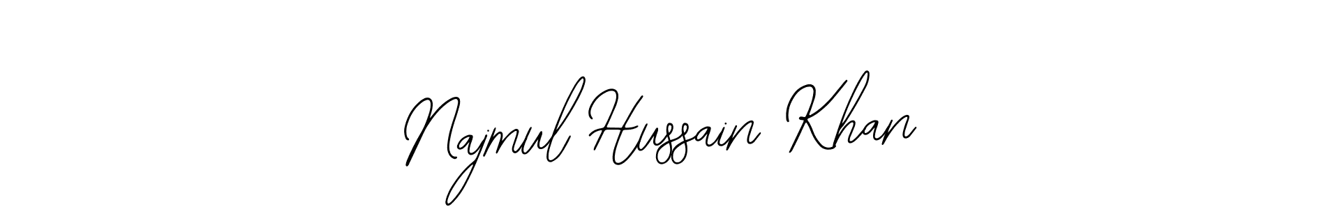 It looks lik you need a new signature style for name Najmul Hussain Khan. Design unique handwritten (Bearetta-2O07w) signature with our free signature maker in just a few clicks. Najmul Hussain Khan signature style 12 images and pictures png