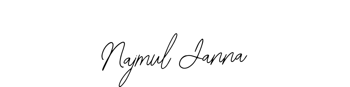 Similarly Bearetta-2O07w is the best handwritten signature design. Signature creator online .You can use it as an online autograph creator for name Najmul Janna. Najmul Janna signature style 12 images and pictures png