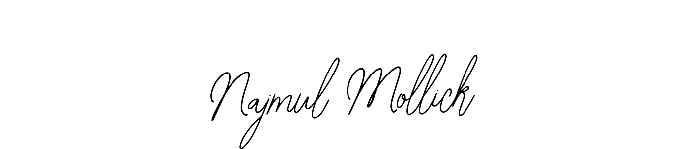 Design your own signature with our free online signature maker. With this signature software, you can create a handwritten (Bearetta-2O07w) signature for name Najmul Mollick. Najmul Mollick signature style 12 images and pictures png