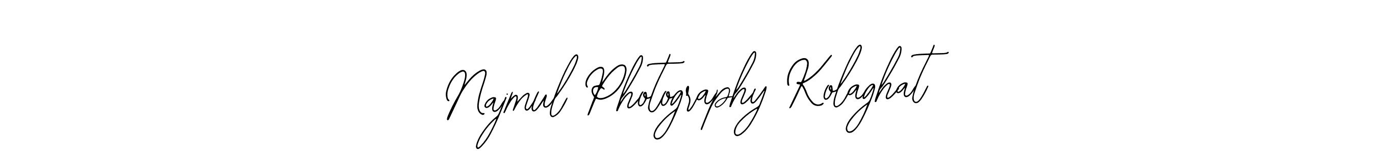 Use a signature maker to create a handwritten signature online. With this signature software, you can design (Bearetta-2O07w) your own signature for name Najmul Photography Kolaghat. Najmul Photography Kolaghat signature style 12 images and pictures png