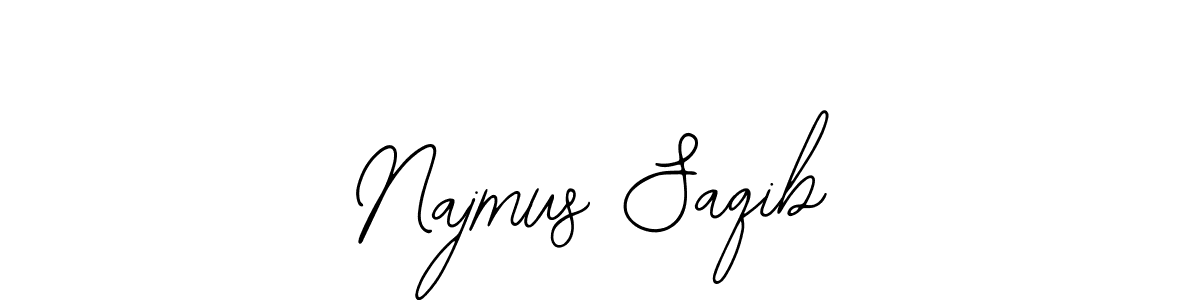 Make a beautiful signature design for name Najmus Saqib. With this signature (Bearetta-2O07w) style, you can create a handwritten signature for free. Najmus Saqib signature style 12 images and pictures png