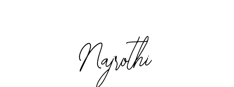 How to make Najrothi signature? Bearetta-2O07w is a professional autograph style. Create handwritten signature for Najrothi name. Najrothi signature style 12 images and pictures png