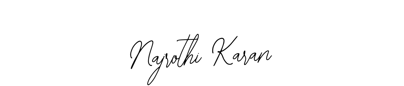 Bearetta-2O07w is a professional signature style that is perfect for those who want to add a touch of class to their signature. It is also a great choice for those who want to make their signature more unique. Get Najrothi Karan name to fancy signature for free. Najrothi Karan signature style 12 images and pictures png