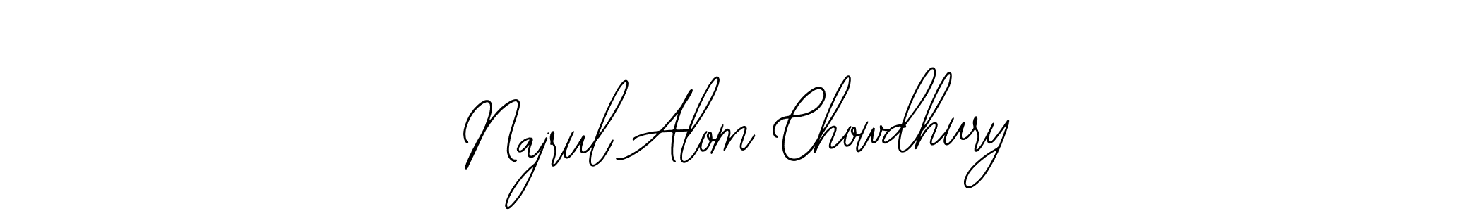 Also You can easily find your signature by using the search form. We will create Najrul Alom Chowdhury name handwritten signature images for you free of cost using Bearetta-2O07w sign style. Najrul Alom Chowdhury signature style 12 images and pictures png