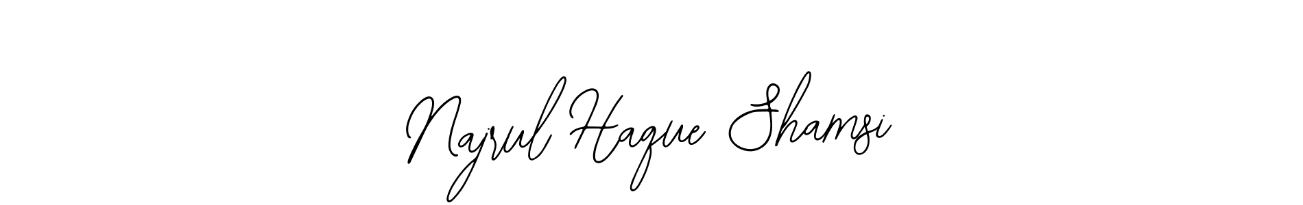 How to make Najrul Haque Shamsi name signature. Use Bearetta-2O07w style for creating short signs online. This is the latest handwritten sign. Najrul Haque Shamsi signature style 12 images and pictures png